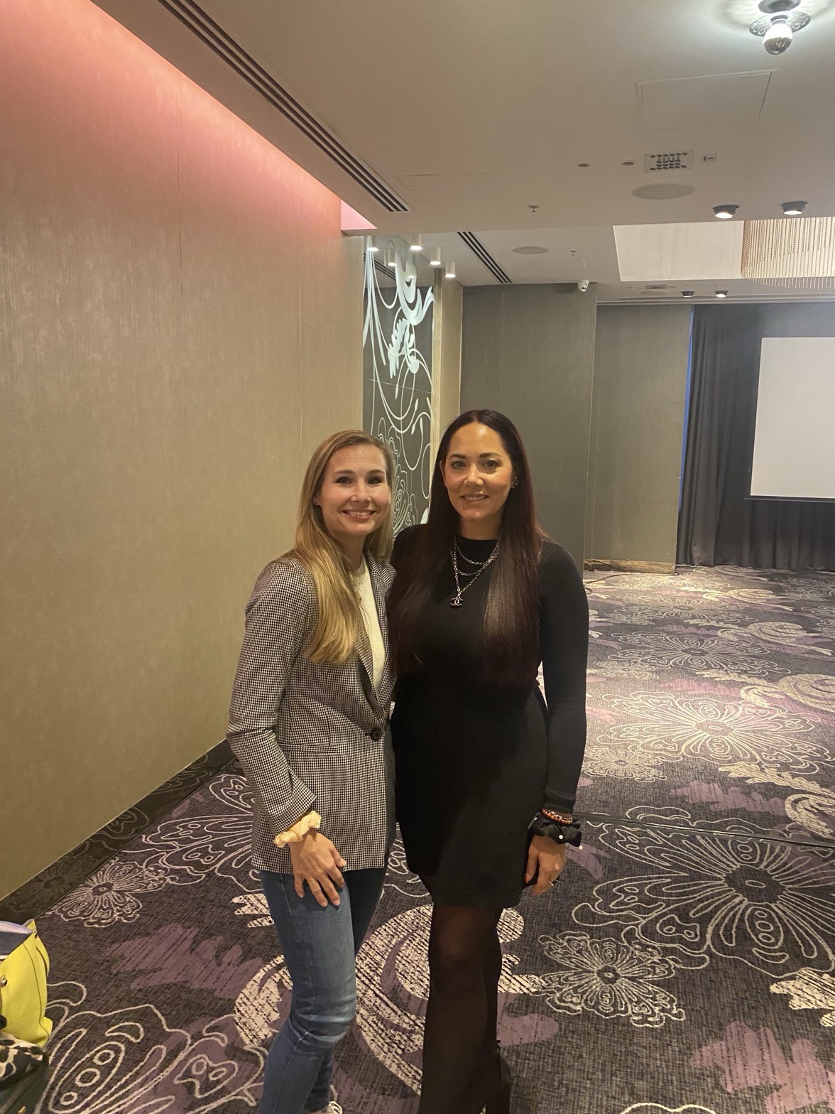 Sarka with Francie at high-level events for billionaires and entrepreneurs