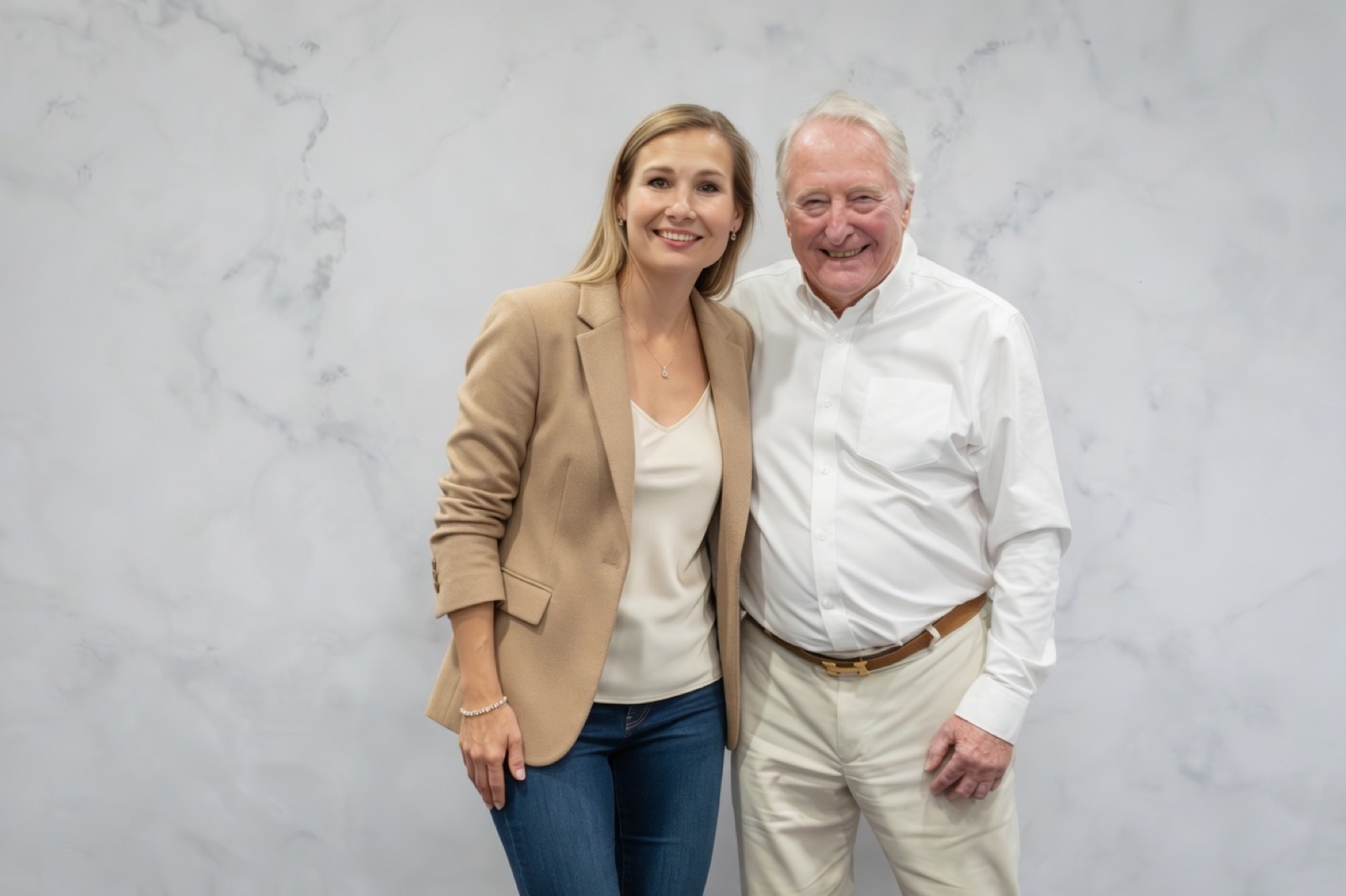 Sarka with Joe Foster, Co-Founder of Reebok